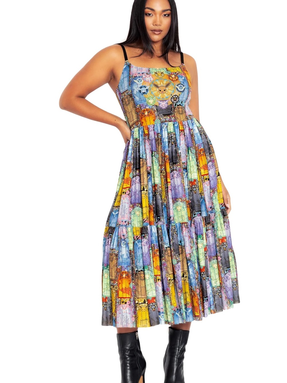 Blackmilk Pokemon Stained Glass Eevee
Scoop Sheer Midaxi Dress